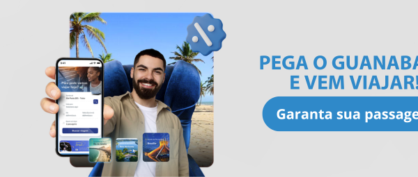 Compra de passagem de ônibus online pelo aplicativo da Guanabara.